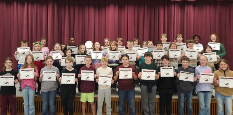 Elem A Honor Roll 2nd 6 weeks