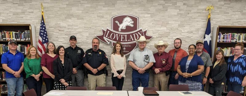 community and school members photographed